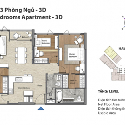 bán căn hộ 3PN tòa hawaii