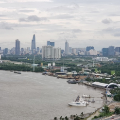 Hướng view đẹp về trung tâm thành phố tại Đảo KIm Cương, Q2