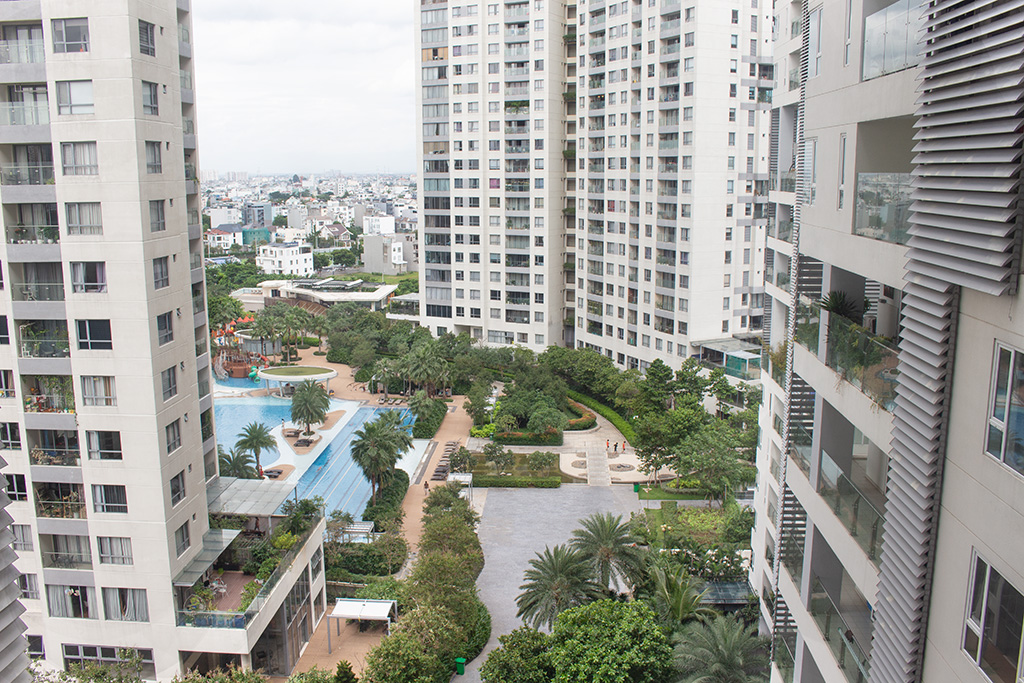Khu căn hộ Đảo Kim Cương có mật độ xanh lên đến 80% và vị trí trung tâm thành phố thu hút người mua